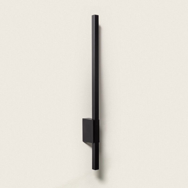 foto del prodotto applique da parete per esterni led 12w 80cm alluminio milen nero