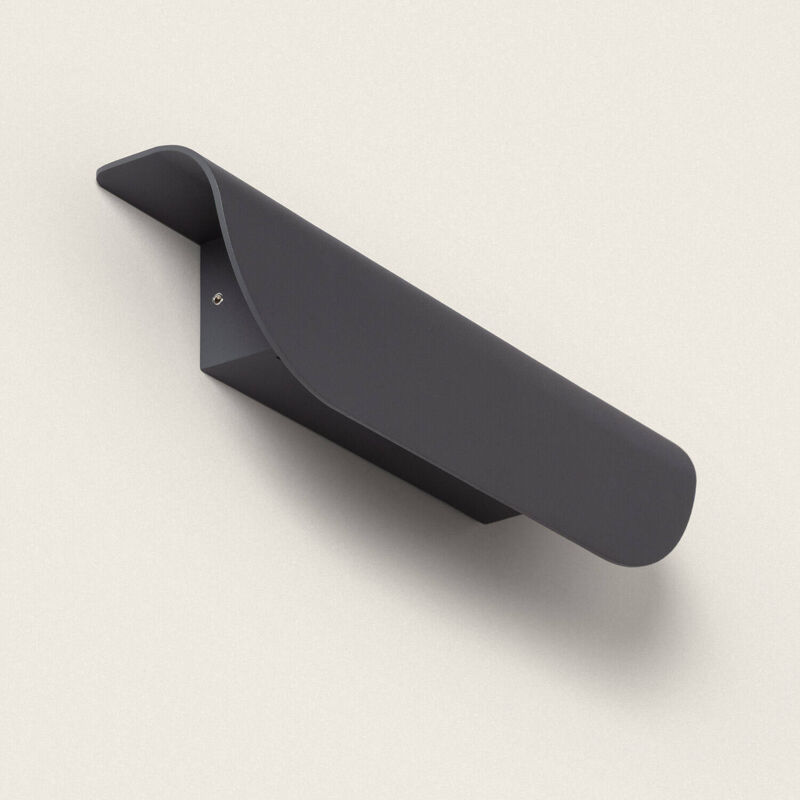 foto del prodotto applique da parete per esterni led 12w alluminio agerato grigio scuro