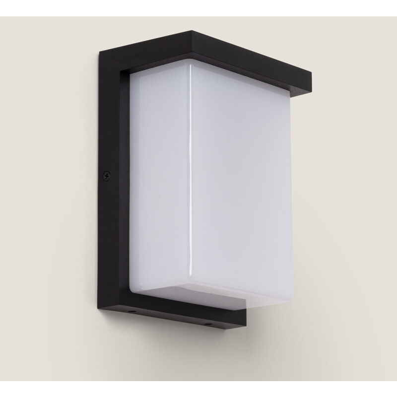 foto del prodotto applique da parete per esterni led 16w alluminio tyron 4000k nero bianco naturale