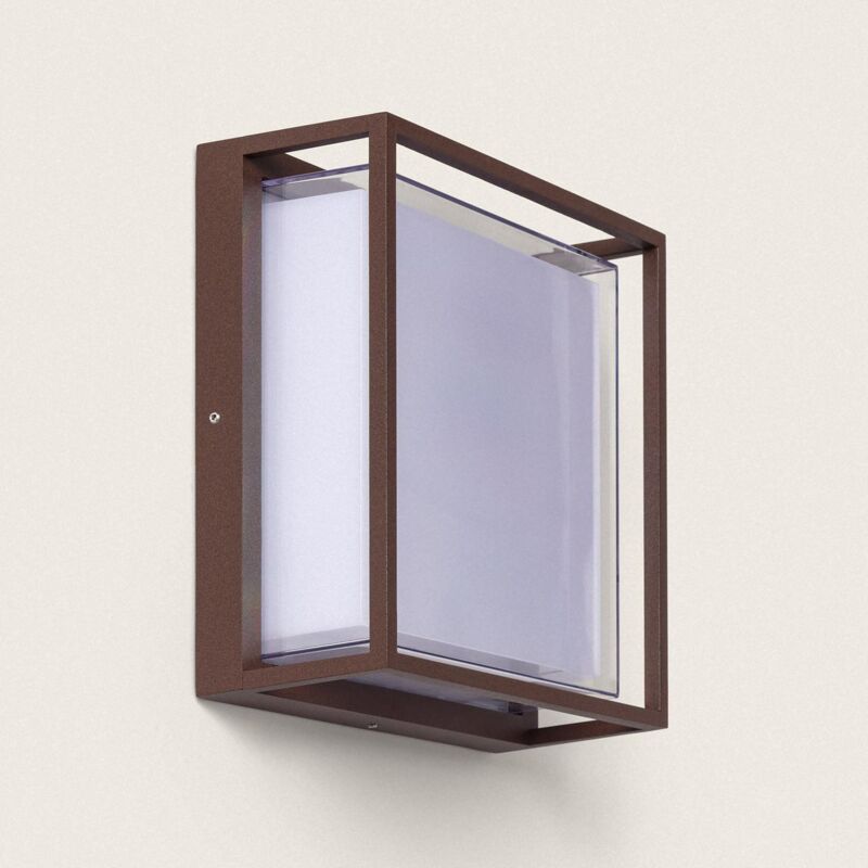 foto del prodotto applique da parete per esterni led 20w alluminio cct selezionabile diffusore doppio arelien ossido