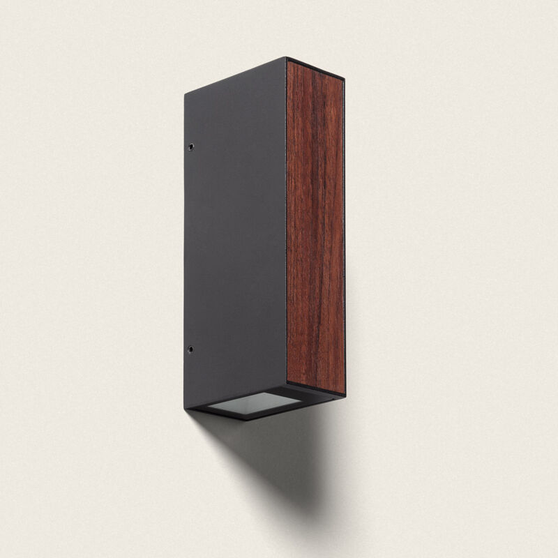 foto del prodotto applique da parete per esterni led 6w alluminio wox marrone scuro