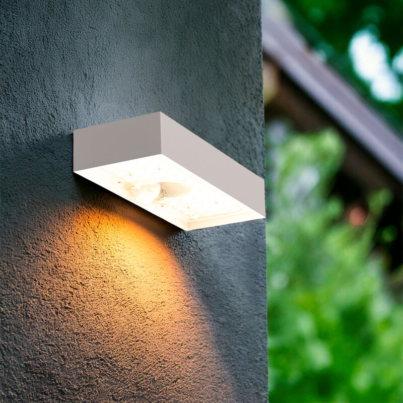 foto del prodotto applique da parete per esterni led 6w karl solare bianco bianco caldo 3000k