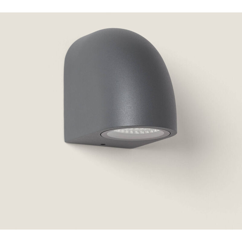 foto del prodotto applique da parete per esterni led 7w alluminio areca grigio scuro