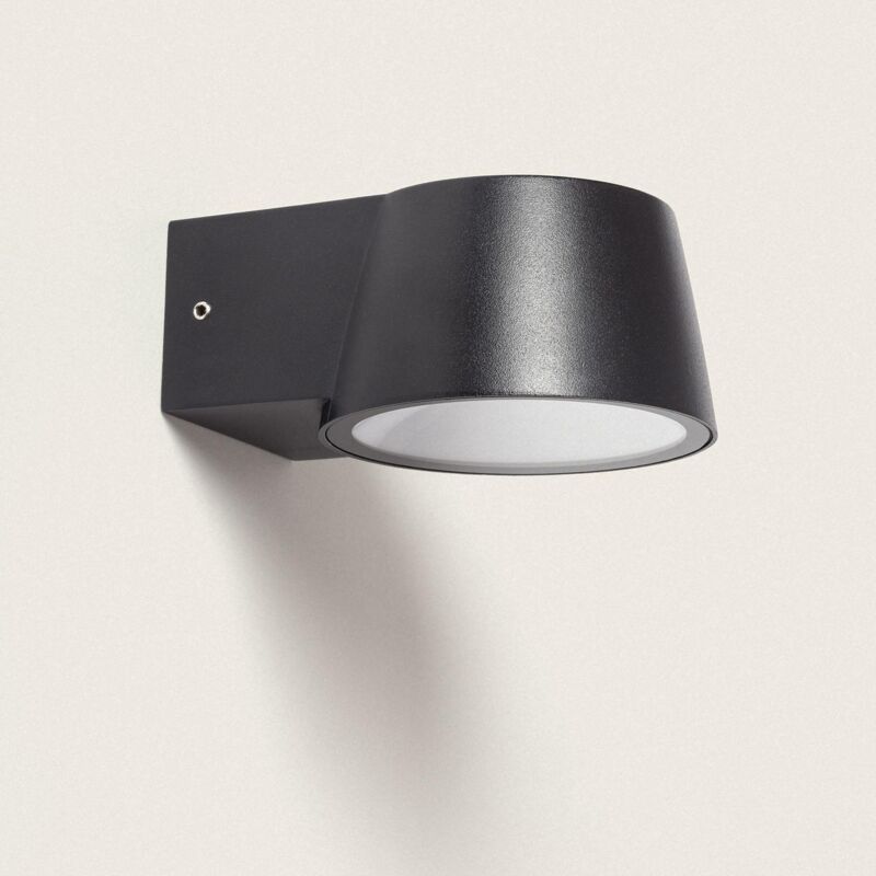 foto del prodotto applique da parete per esterni led 7w alluminio dumai nero opaco