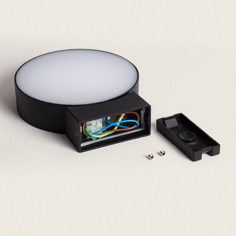 foto del prodotto applique da parete per esterni led 8.3w alluminio nerida nero