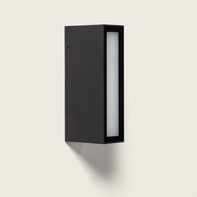 foto del prodotto applique da parete per esterni led 8w alluminio holius nero opaco