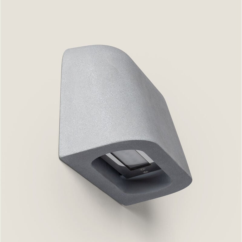foto del prodotto applique da parete per esterni led 8w cemento maesy grigio pietra
