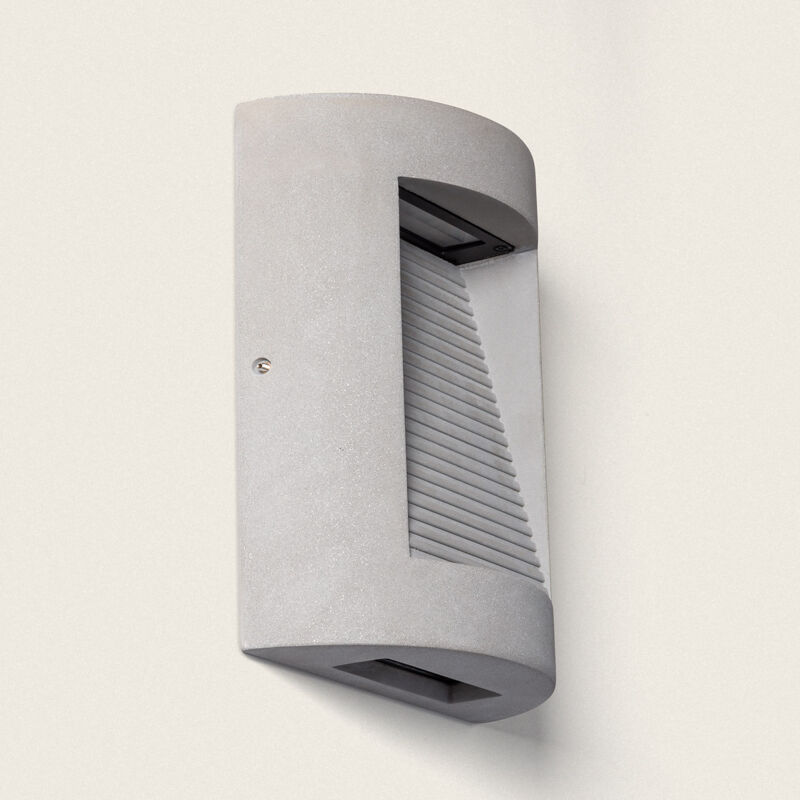 foto del prodotto applique da parete per esterni led regolabile 16w cemento zalix grigio pietra