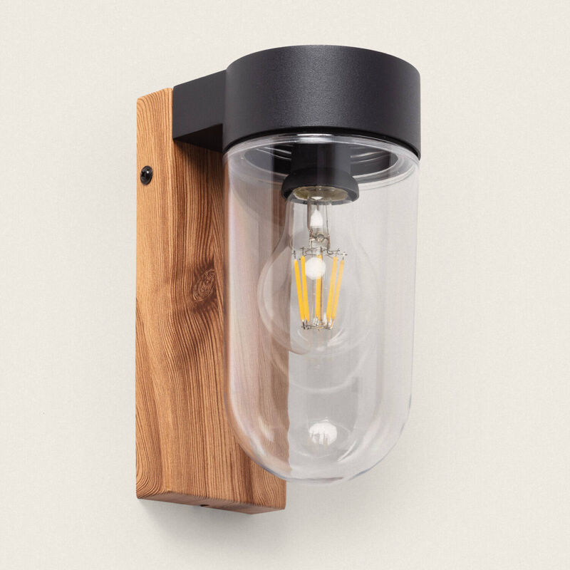 foto del prodotto applique da parete per esterni solare led 1,5w alluminio enzo naturale
