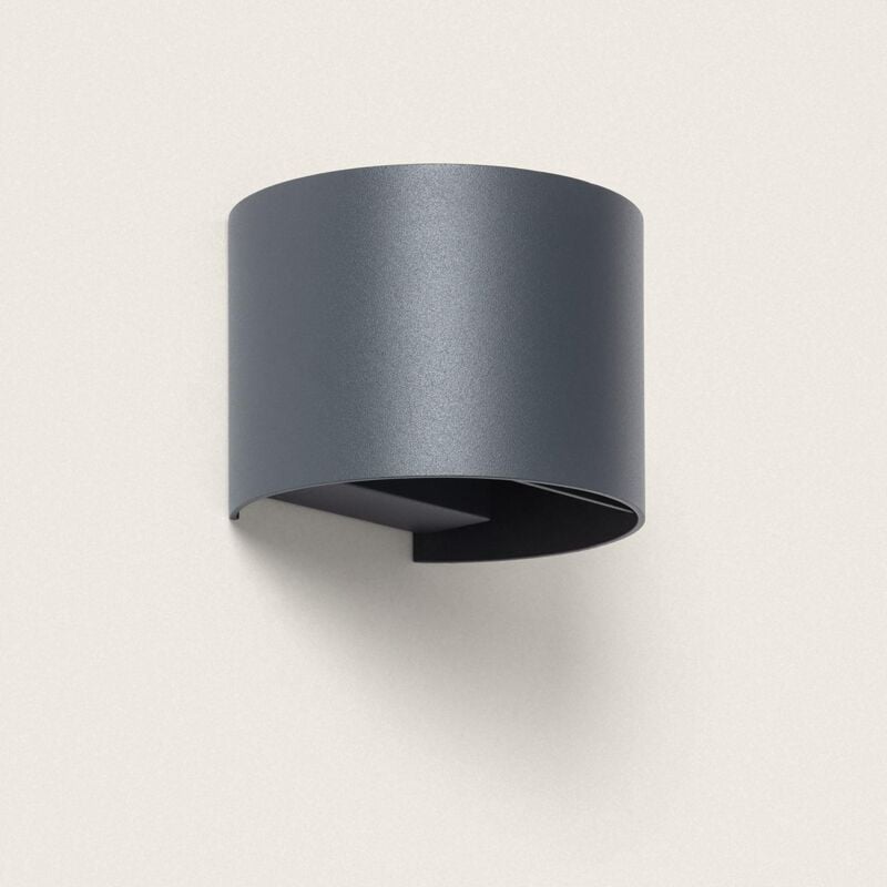 immagine 0 del prodotto applique da parete per esterno led 10w alluminio illuminazione doppia luce cct selezionabile iridix round antracite