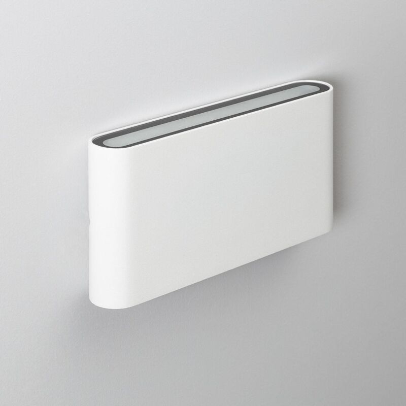 foto del prodotto applique da parete per esterno led 12w doppia luce rettangolare bianco einar bianco naturale 4000k