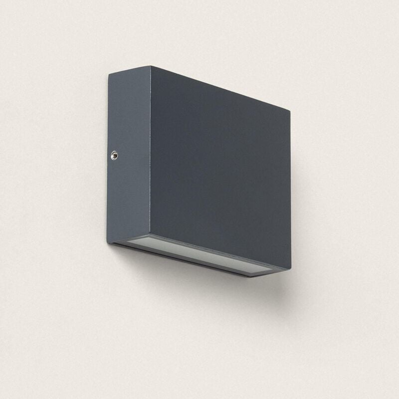 foto del prodotto applique da parete per esterno led 7w alluminio illuminazione doppia luce cct selezionabile brooky s antracite