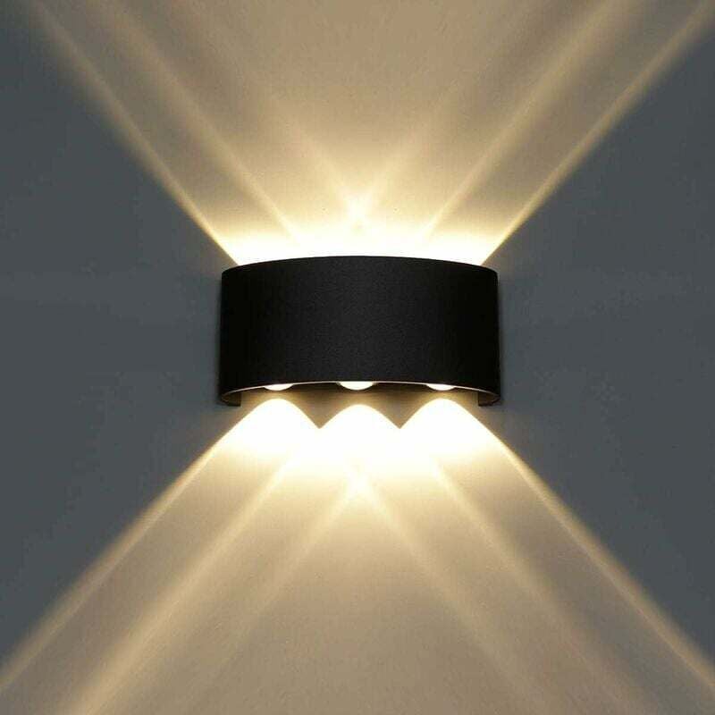foto del prodotto applique da parete per interni a led da 6 w in alluminio, moderna lampada da parete con effetto di illuminazione su e gi per soggiorno, camera da