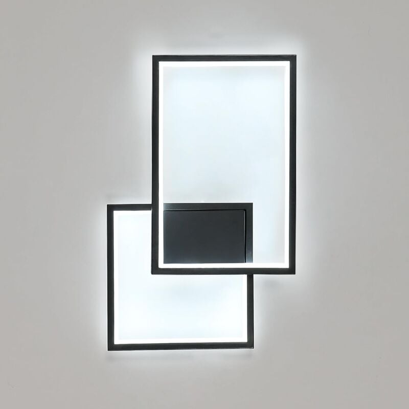 foto del prodotto applique da parete per interni, lampada da parete a led moderna da 34 w e 3825 lm, applique in alluminio da 6500 k bianco freddo, applique da parete