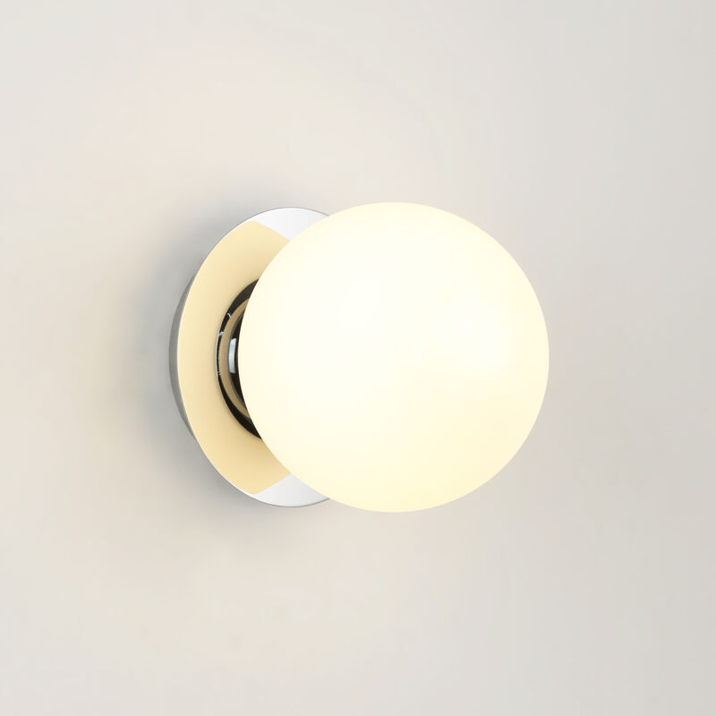 foto del prodotto applique da parete sfera di vetro arce e27 15cm