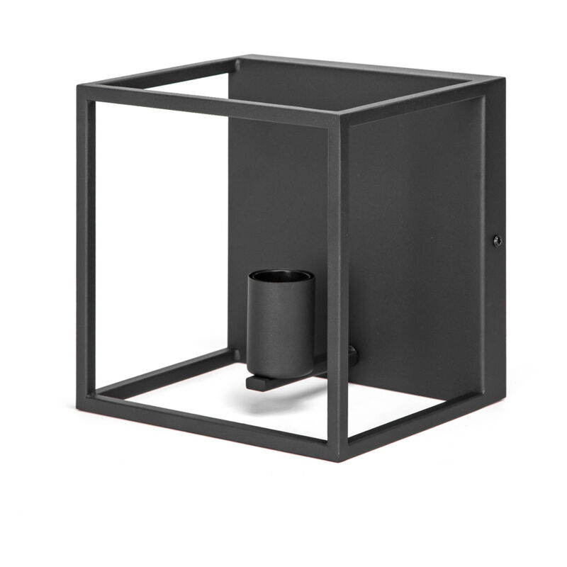 foto del prodotto applique da parete wall light nero ip20 1 x e27 aigostar