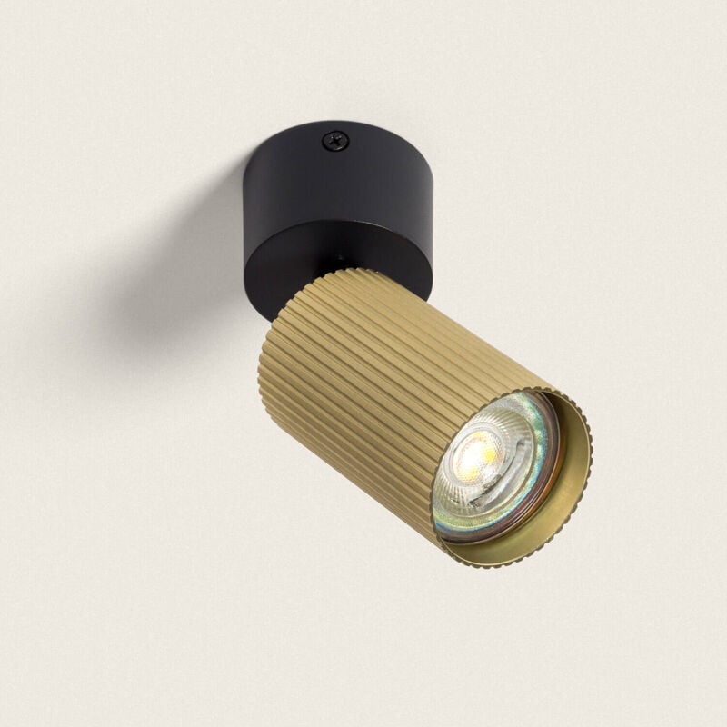 foto del prodotto applique da soffitto alluminio aritz 1 faretto oro