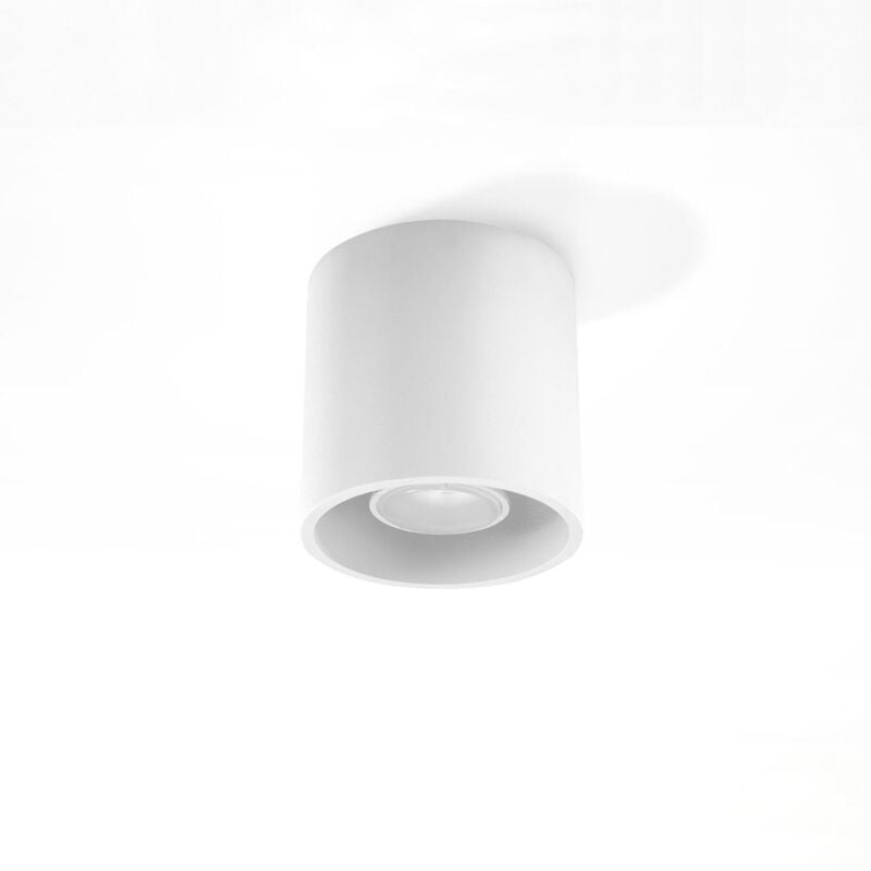 foto del prodotto applique da soffitto in alluminio orbis 1 sollux bianco