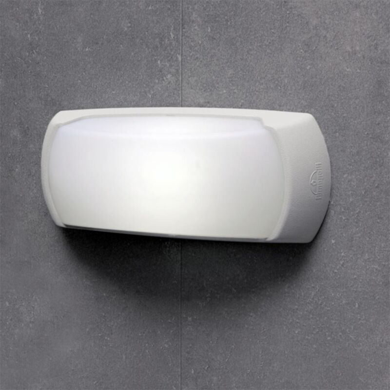foto del prodotto applique dkl italia francy op ip66 e27 bianco d2a1wye27