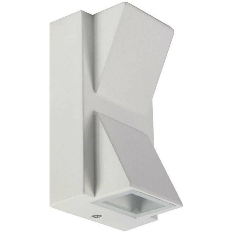 foto del prodotto applique doppia emissione 10 w per esterno luce fredda calda ip65 es04 bianca - -bianco freddo - - trade shop traesio