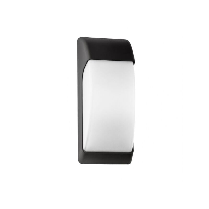 foto del prodotto applique espelta outdoor 1xe27 nero ip65 policarbonato 32x12,9x13 cm
