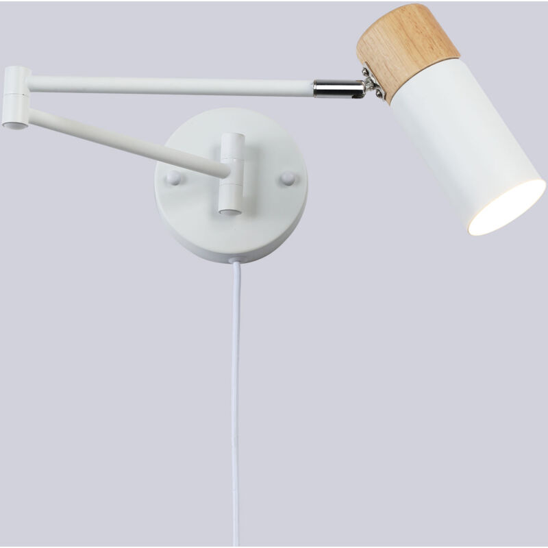 foto del prodotto applique estensibile con cavo e spina logan 