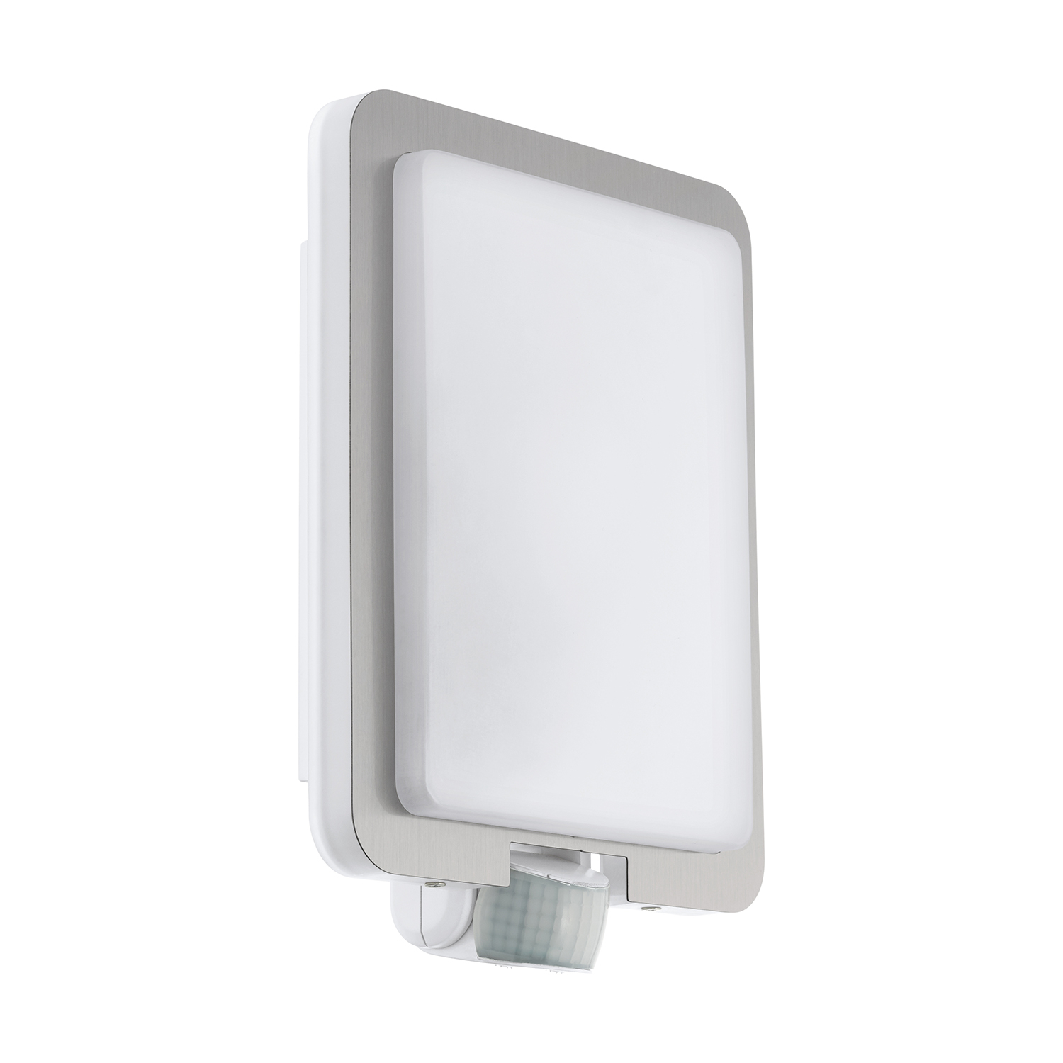 foto del prodotto applique esterno classica mussotto acciaio e policarbonato bianco led