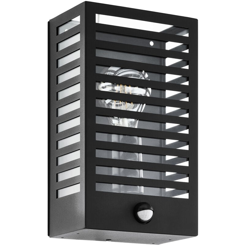 foto del prodotto applique esterno contemporanea alamonte 3 alluminio nero e27