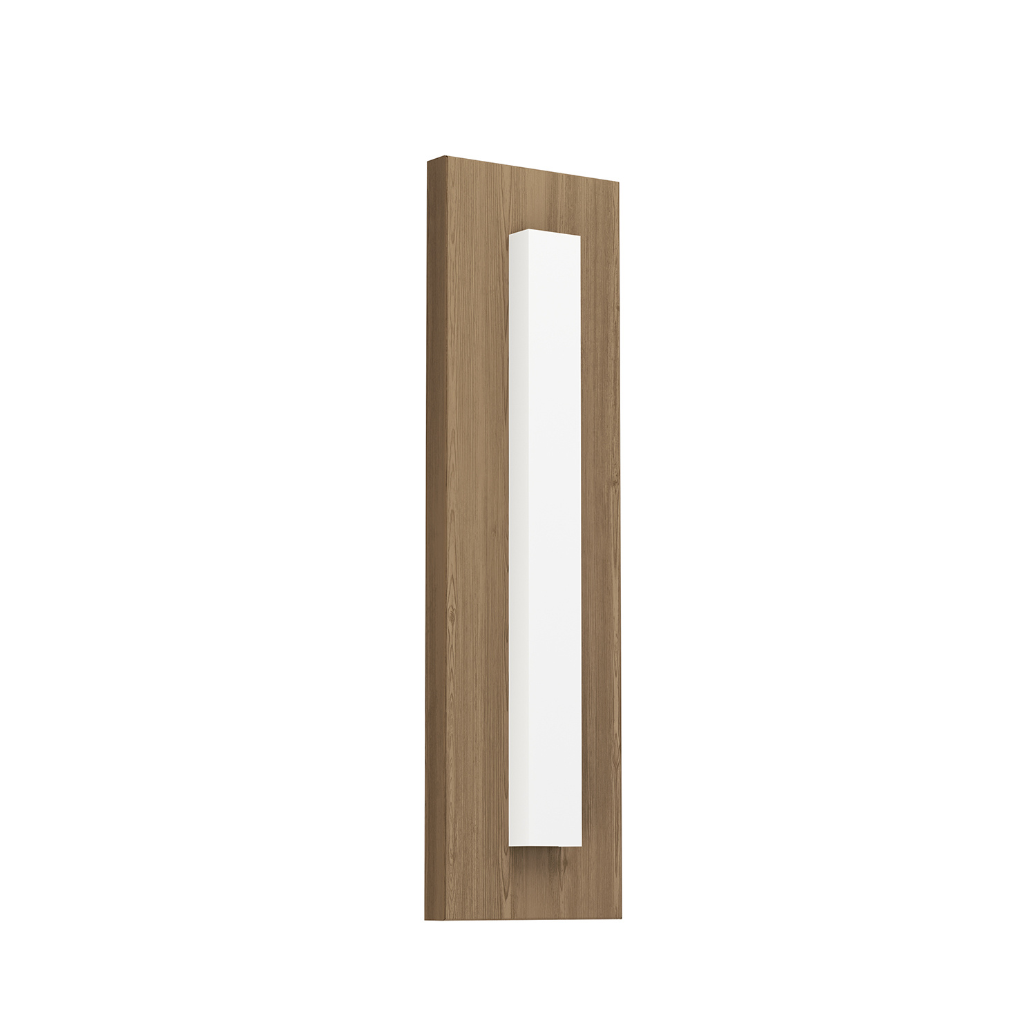 foto del prodotto applique esterno contemporanea bitetto acciaio marrone policarbonato bianco led