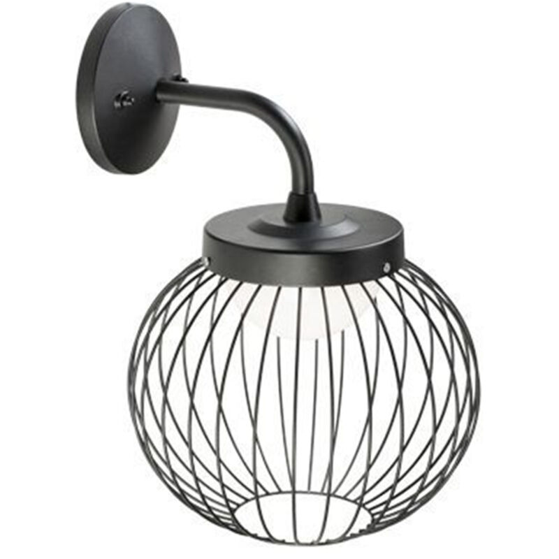 foto del prodotto applique esterno contemporanea cage metallo grafite e termplastico 20w led 3000k
