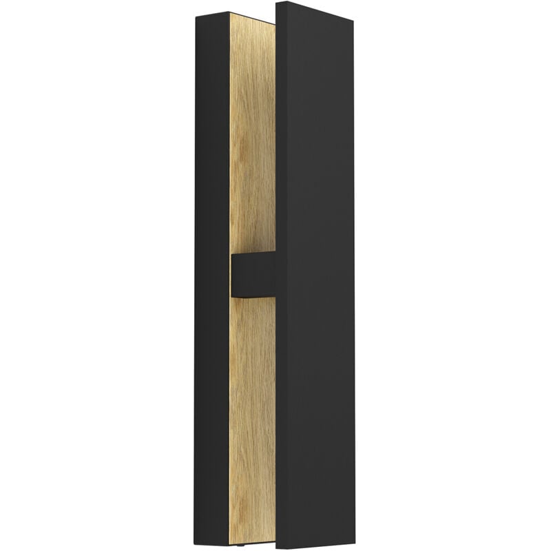 foto del prodotto applique esterno moderna costorio alluminio marrone e nero led