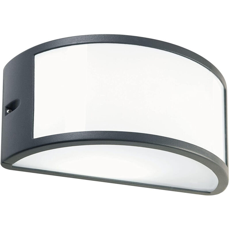 foto del prodotto applique esterno moderna emerson alluminio nero bianco 1 luce e27 ip54