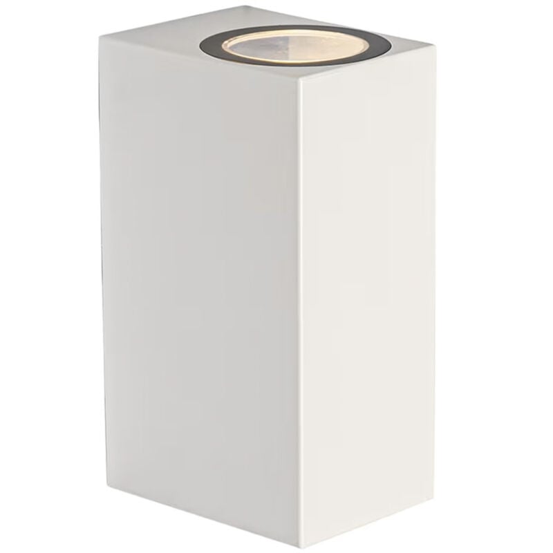 foto del prodotto applique esterno moderna isla alluminio bianco 2 luci gu10 ip54