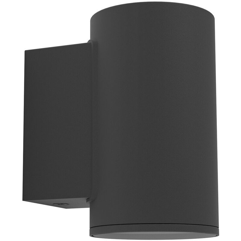 foto del prodotto applique esterno moderna izzalini acciaio nero 1 luce gu10