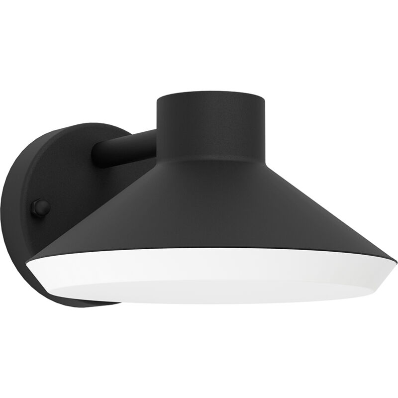 foto del prodotto applique esterno moderna ninnarella acciaio nero policarbonato bianco gu10