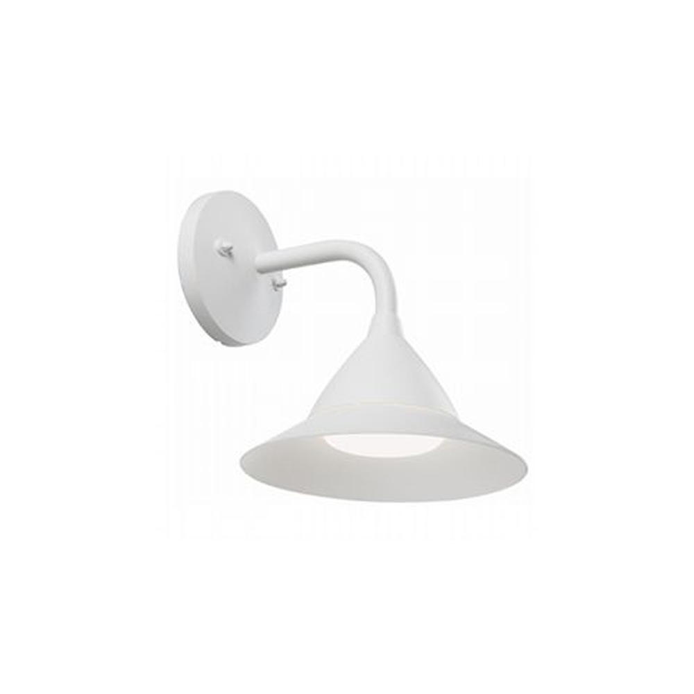 foto del prodotto applique esterno moderna petunia alluminio e termoplastica bianco led 20w 4000k