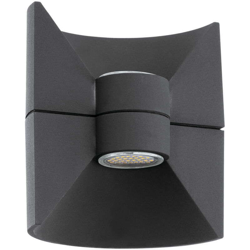 foto del prodotto applique esterno moderna redondo alluminio grigio led