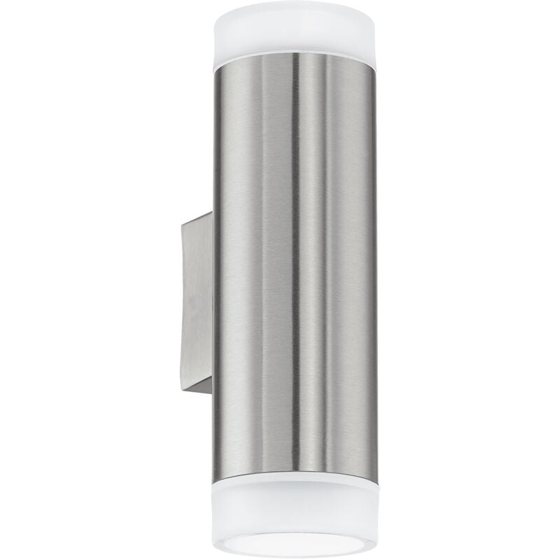 foto del prodotto applique esterno moderna riga led acciaio argento led