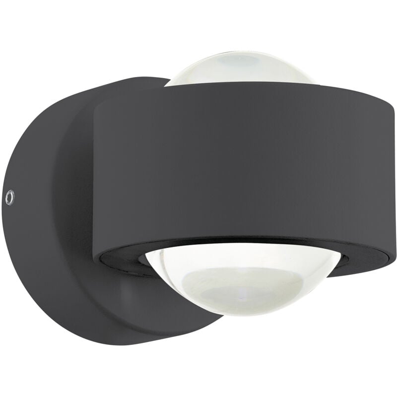foto del prodotto applique esterno moderna treviolo alluminio grigio led