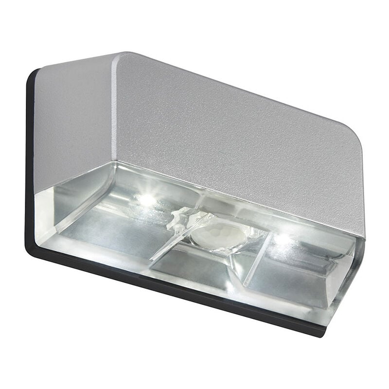 foto del prodotto applique esterno moderno lero plastica grigio titanio led 0,8w 6500k ip54