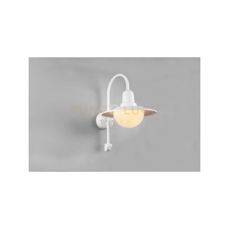 foto del prodotto applique esterno norman alluminio con sensore bianco 207269131