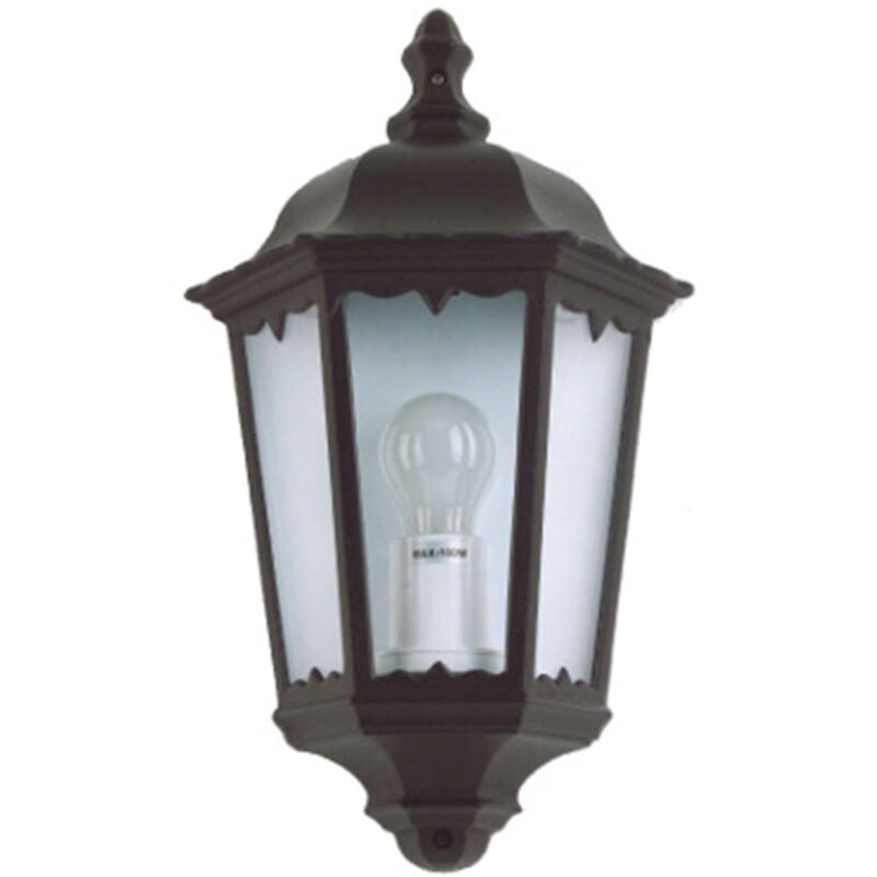foto del prodotto applique esterno sawyer alluminio nero 1 luce e27 ip44