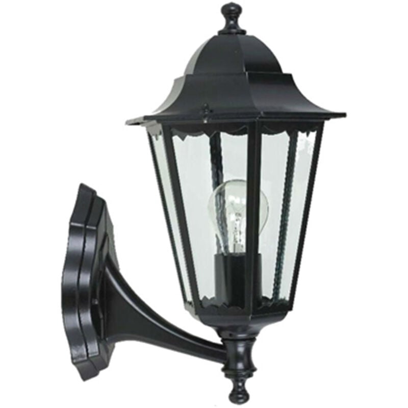 foto del prodotto applique esterno sawyer alluminio nero su 1 luce e27 ip44