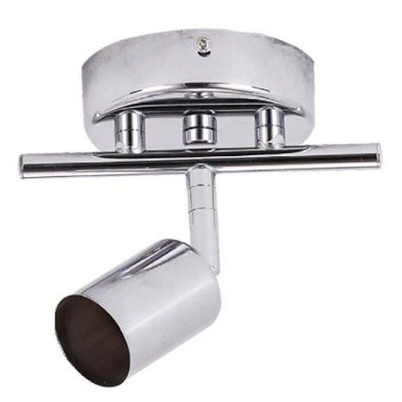 foto del prodotto applique faretto soffitto sospensione plaffoniera orientabili gu10 led cromato