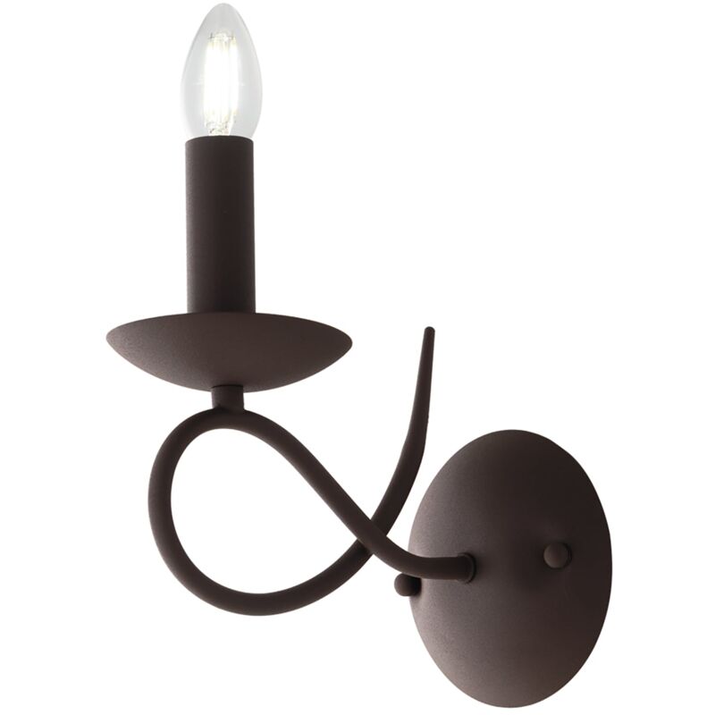 foto del prodotto applique ginevra in metallo corten 