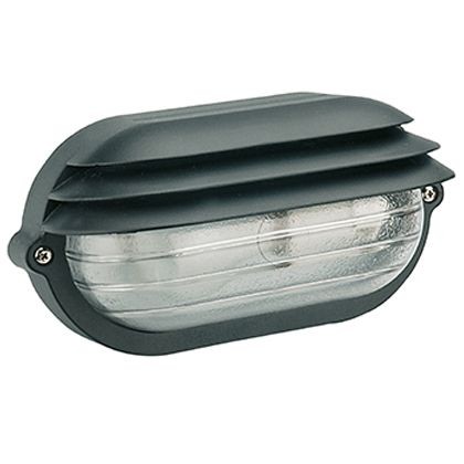 foto del prodotto applique grande e27 linea palpebra ovale nero