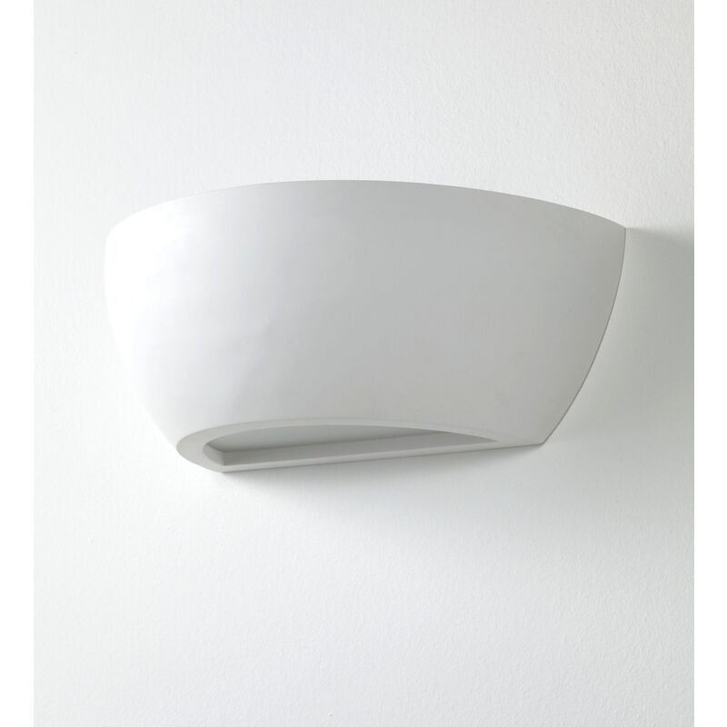 foto del prodotto applique in ceramica bianca cm. l31,5 x p16 x h11
