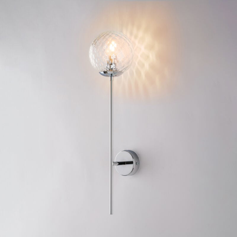 foto del prodotto applique in ferro cromo lucido 1 luce demetra