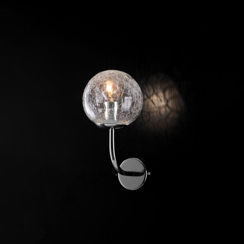 foto del prodotto applique in ferro cromo lucido 1 luce ikarus