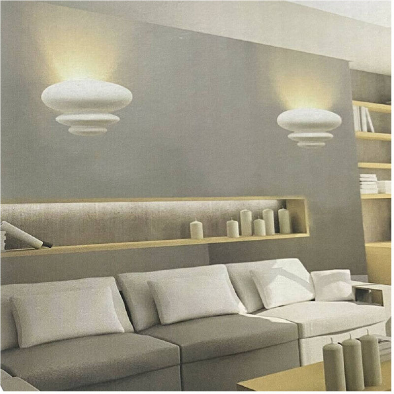 foto del prodotto applique in gesso da parete verniciabile lampada da muro moderna attacco g9 e46 trade shop traesio